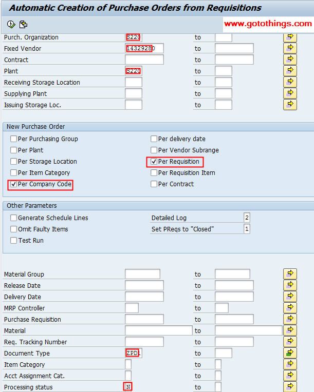 Auto PO Not Generating Using ME59 or ME59N in SAP