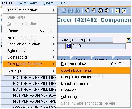 IW33 -  Components Export To Excel