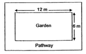 Area of garden and pathway
